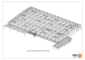 blueprint of a warehouse